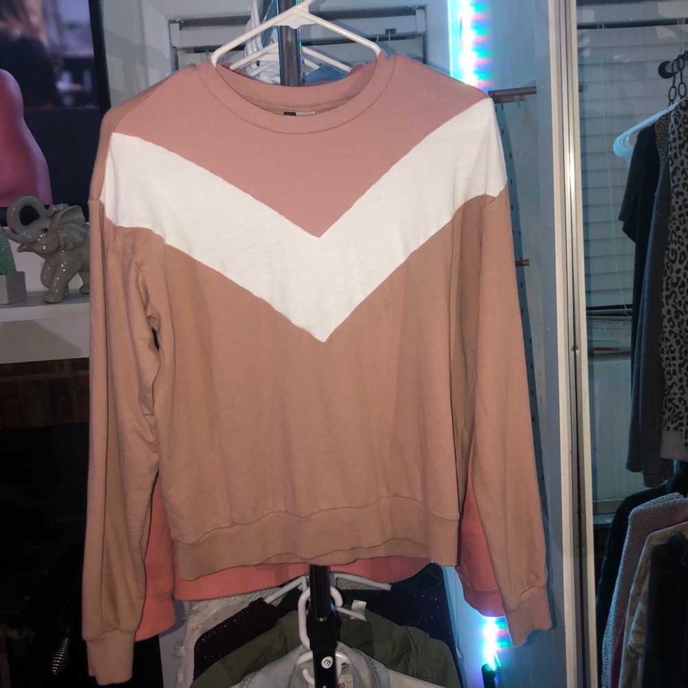 Divided crewneck Long sleeve shirt